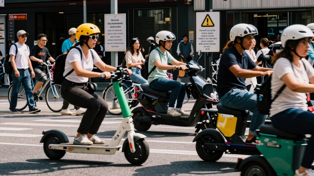 wear helmet check scooter