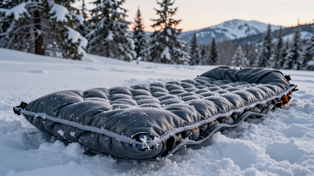 winter camping sleeping pad