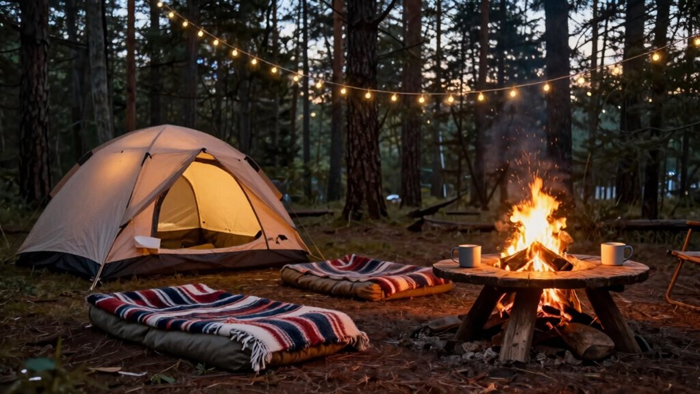 campsite comfort enhances outdoor experience