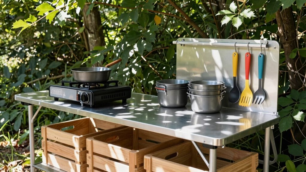 efficient compact camp kitchen