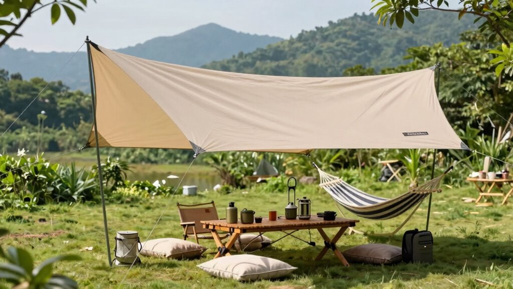 enhanced weather resistant camping shelter