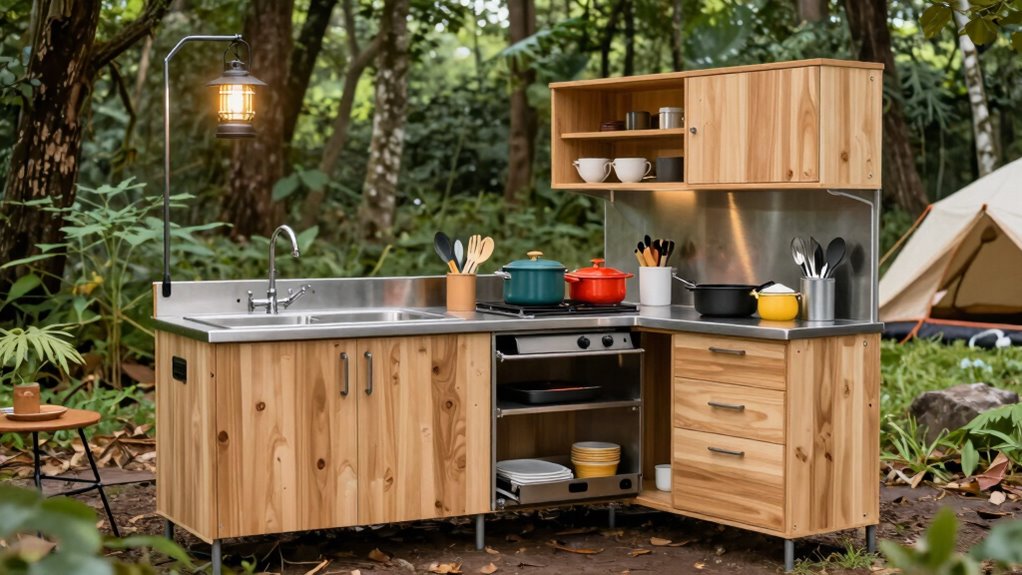 maximize small camp kitchen efficiency