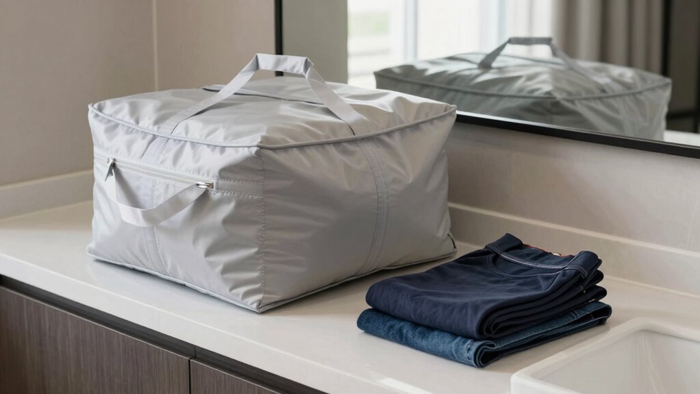 minimal wardrobe quick dry laundry
