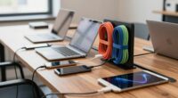 organize cables for sharing