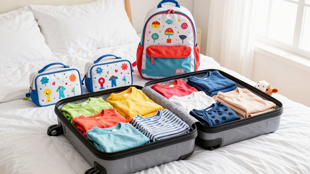 organized efficient kids packing