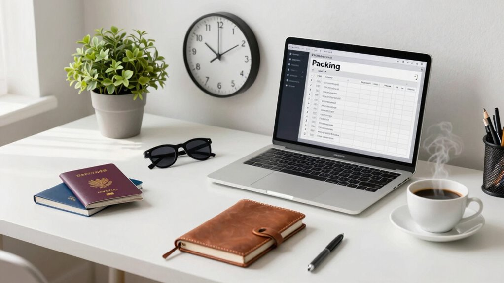 organized prepared travel essentials