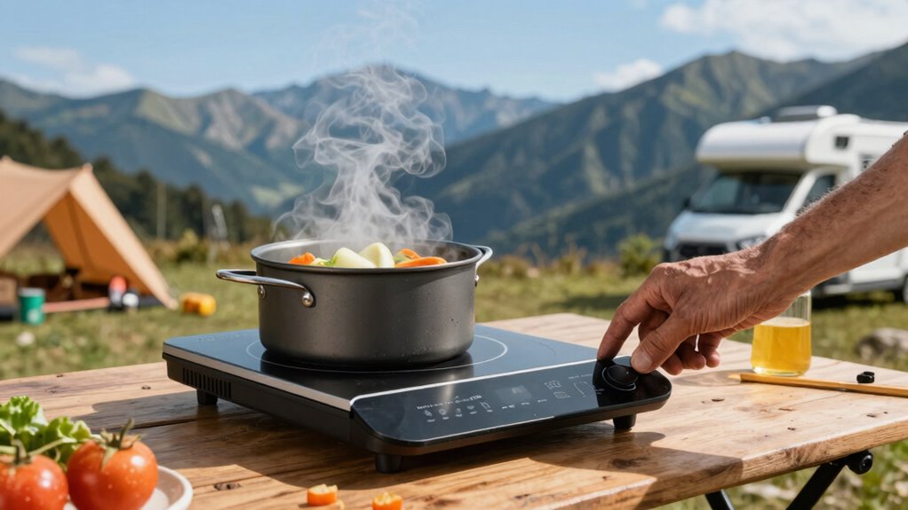 portable induction cooking safety
