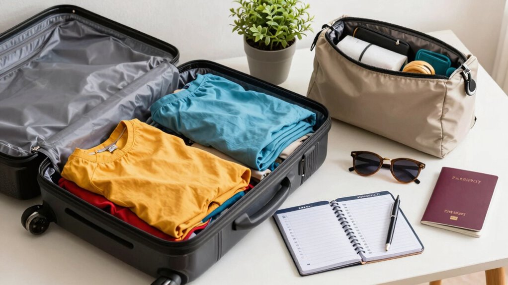 prepare setup for travel