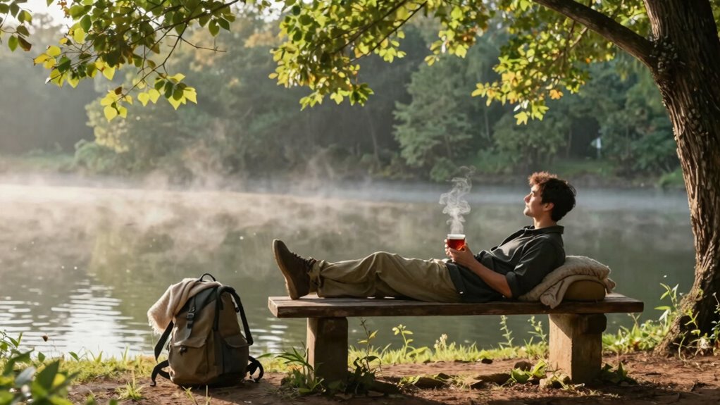 relaxed mindful travel pacing