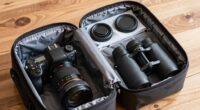 securely pack camera gear