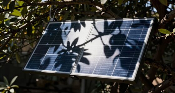 shade reduces solar efficiency