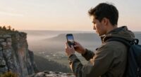 sharing travel experiences cautiously