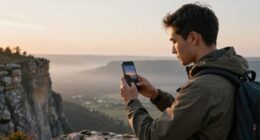 sharing travel experiences cautiously