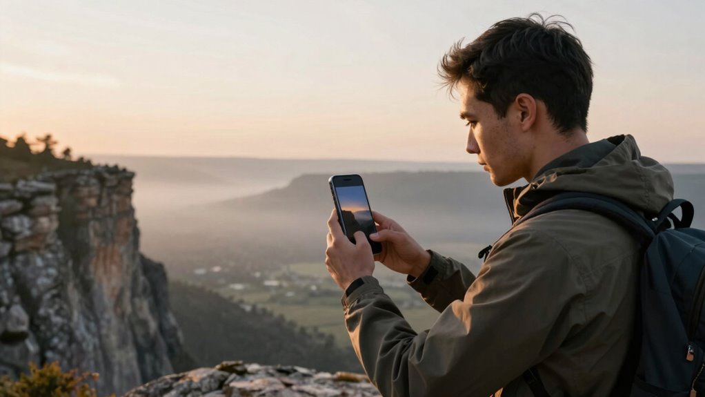 sharing travel experiences cautiously