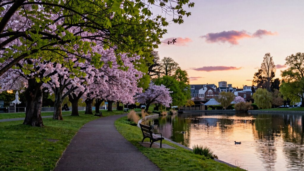 tranquil city peaceful vibe