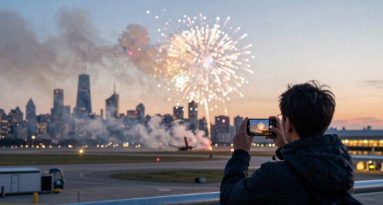 Chicago Plane Fireworks Strike