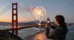 Golden Gate Bridge Fireworks