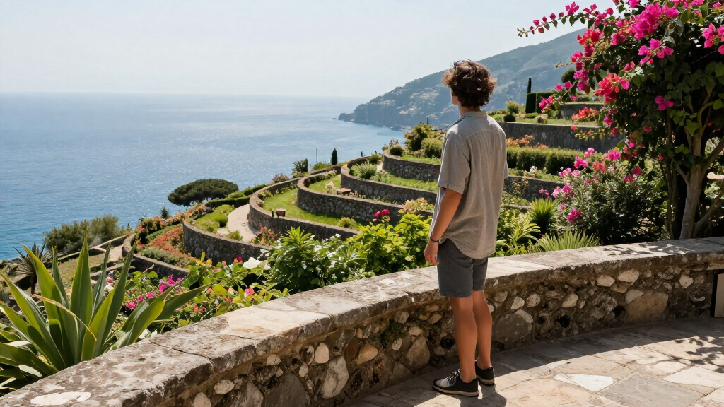 An Italian Villa With Terraced Gardens Takes In The Sea From The Celebrity-Loved Amalfi Coast